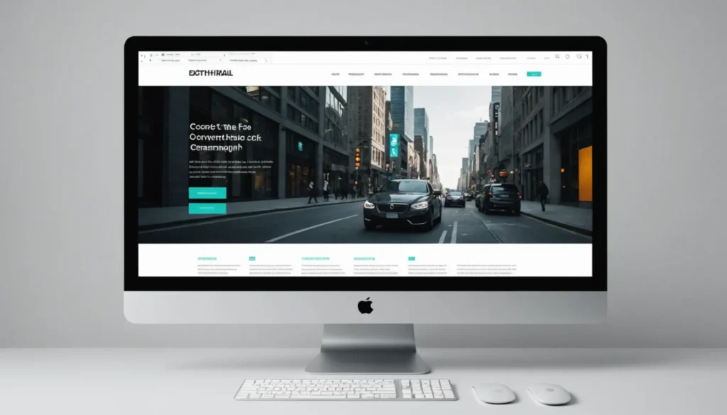 Site web flat design