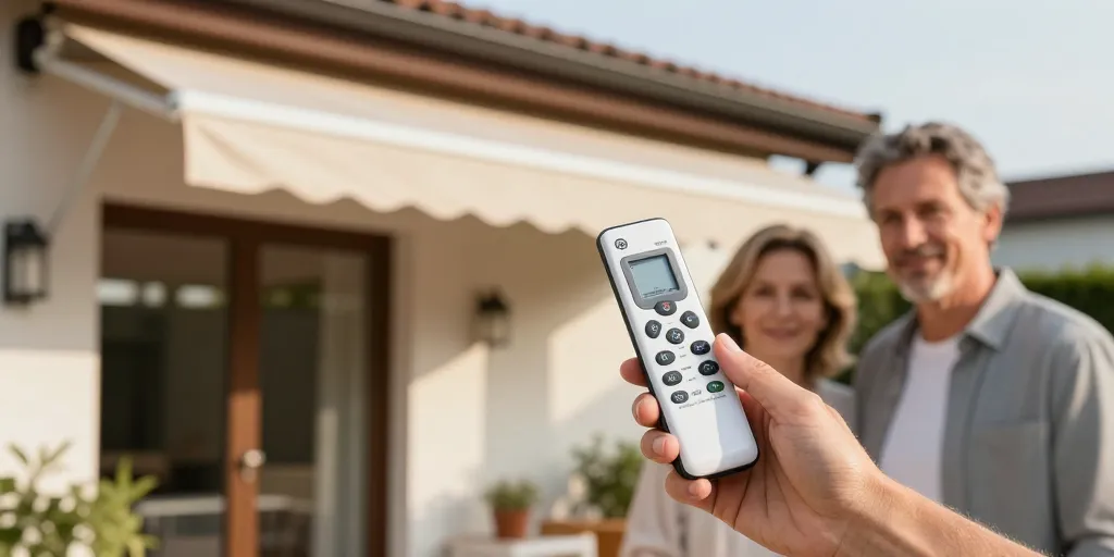 telecommande pour store banne